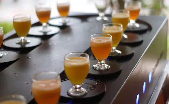 image of welcome drinks